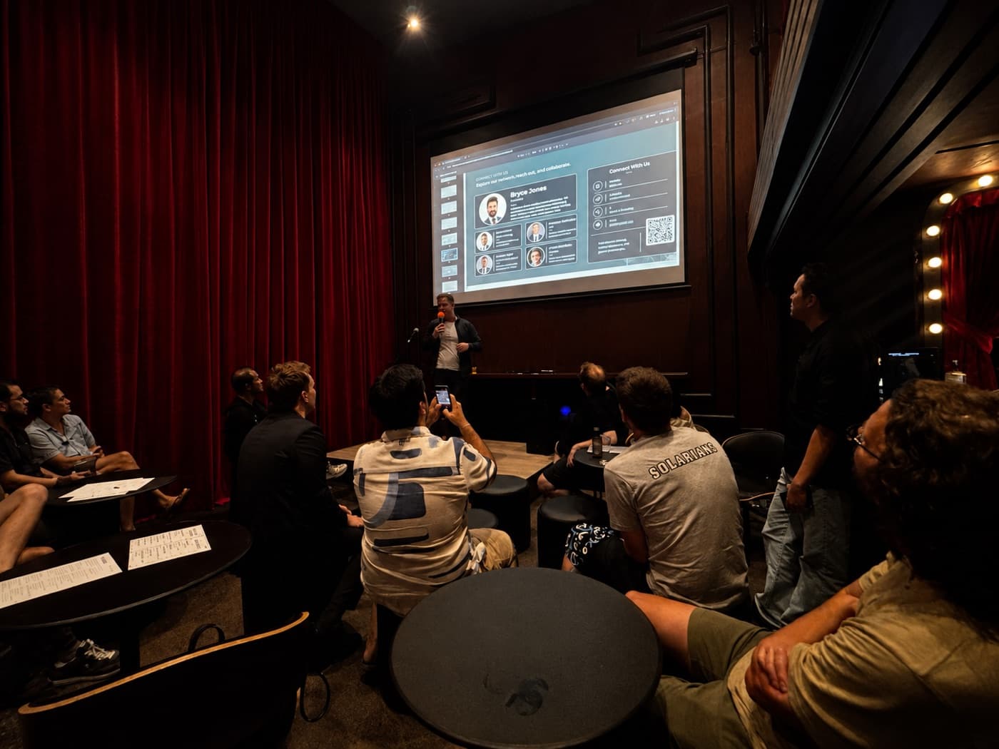 Builders meeting at Arcadia Barcade in Bangkok