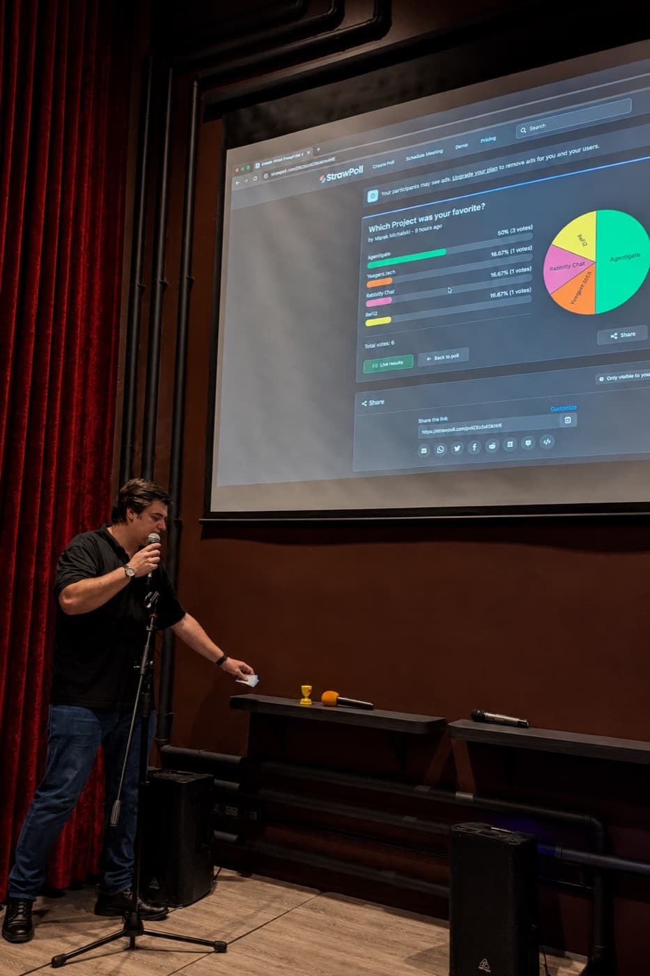 Live audience vote
